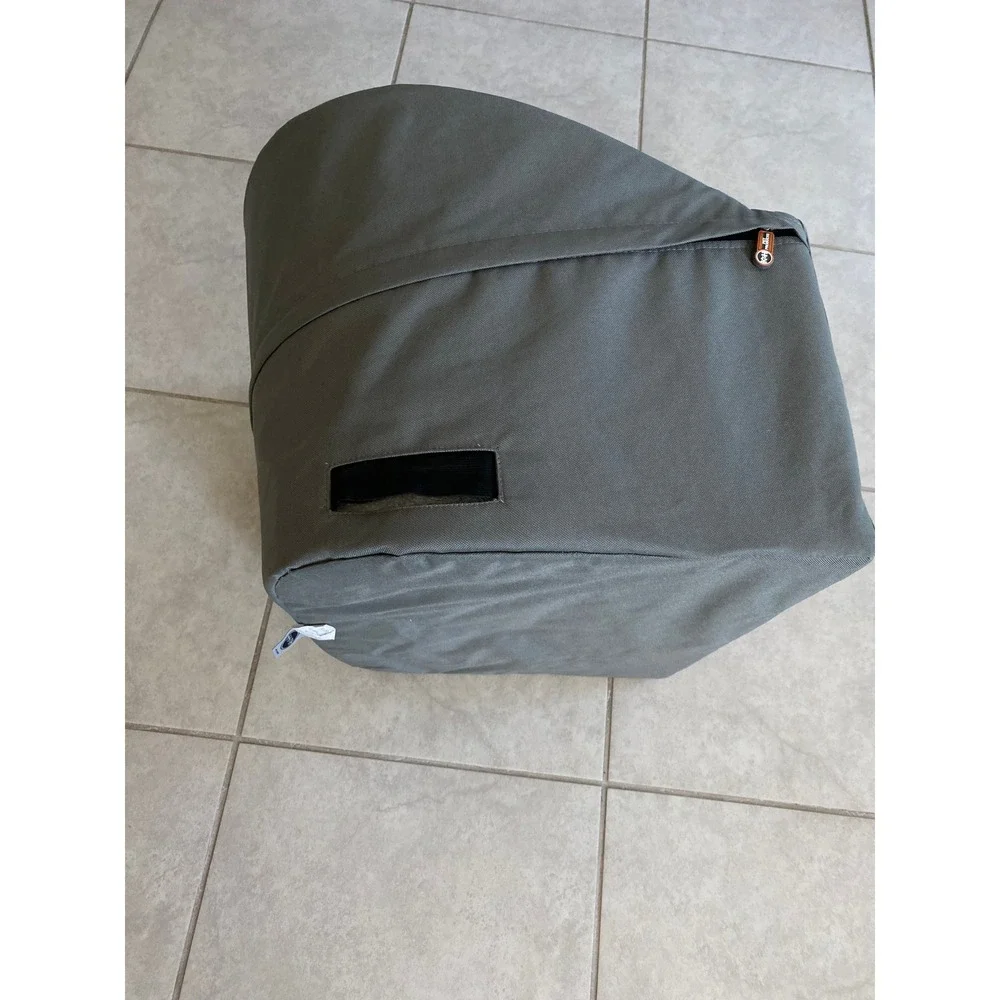 K&H Pet Products Bucket Booster Pet Seat Gray Quilted Fleece Small Pet Car Seat